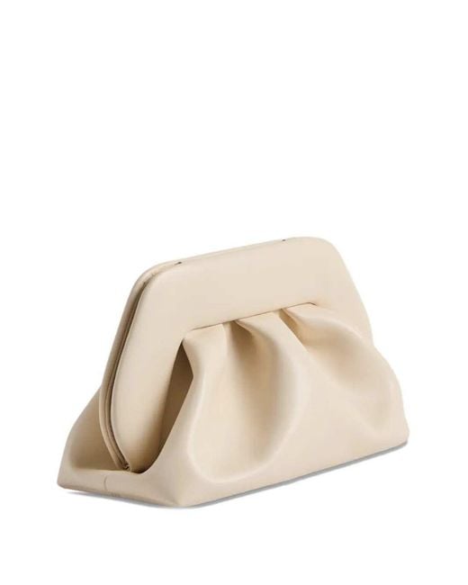 THEMOIRÈ Natural Bios Medium Clutch With Gathering