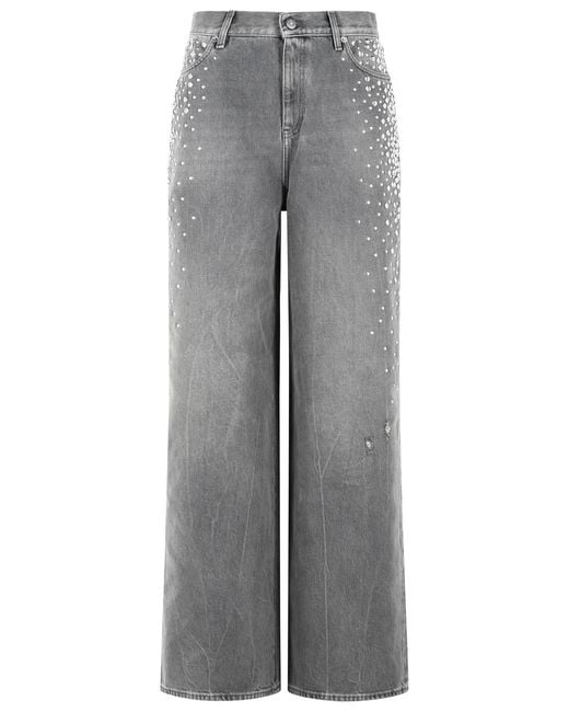 Golden Goose Deluxe Brand Gray 'Melody' Cotton Jeans