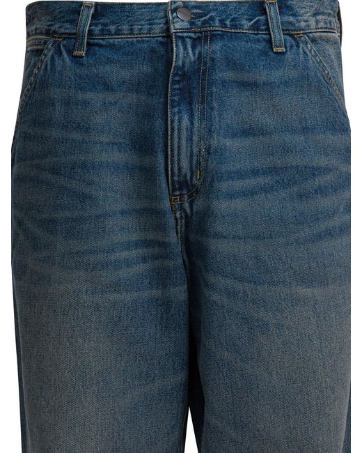 Carhartt Jeans Met Enkele Knie in het Blue voor heren
