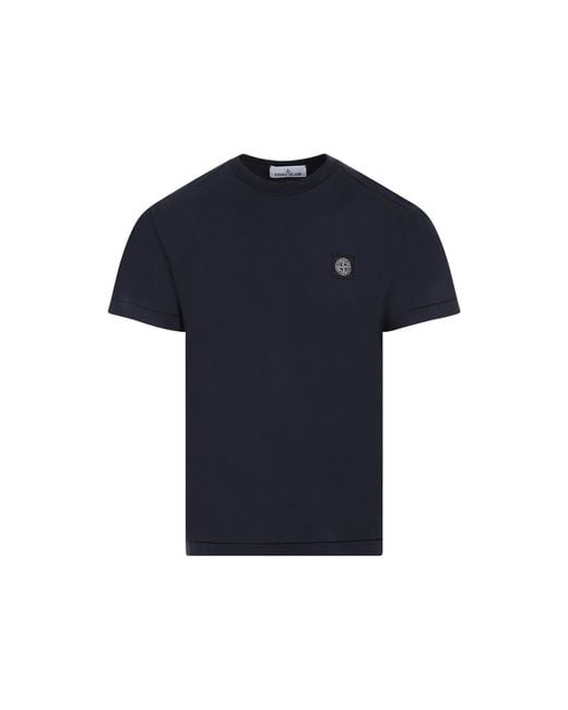 Stone Island White Cotton T Shirt