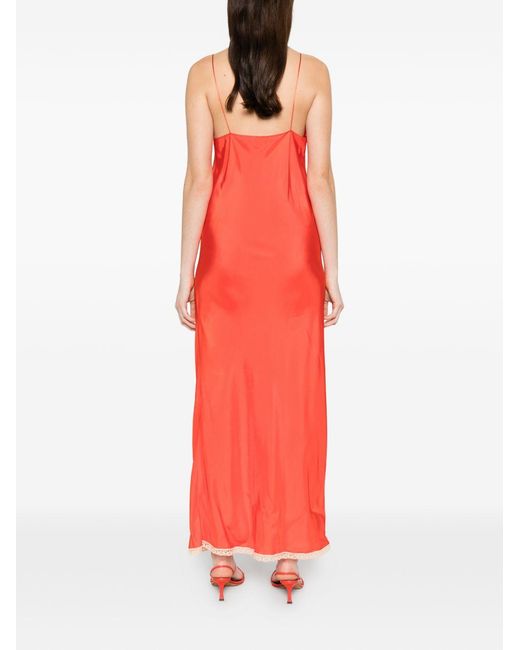 Forte_forte Red Long Slip Dress