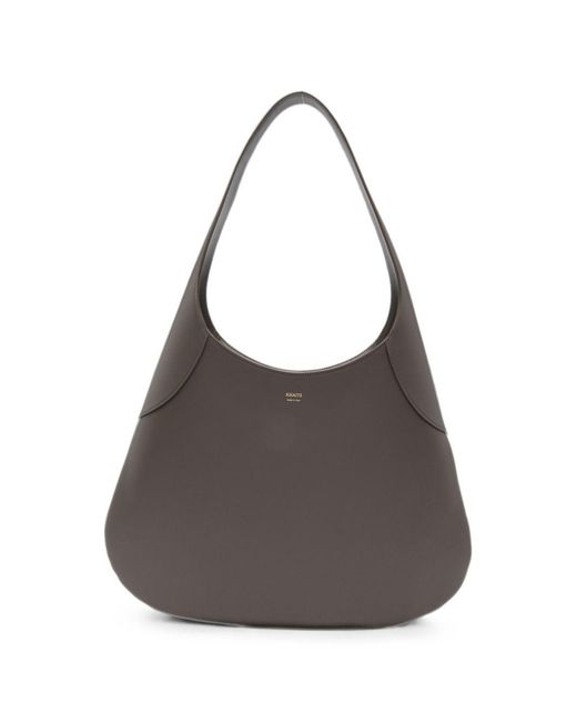 Khaite Gray Joan Large Leather Hobo Bag