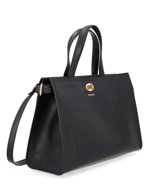 Burberry Black Borsa Tote "Cotswolds" Small