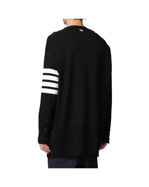 Pull en laine Thom Browne pour homme en coloris Black