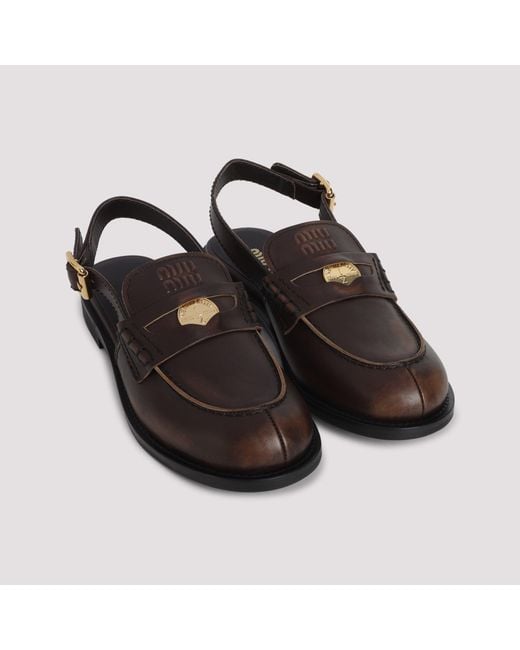 Miu Miu Brown Loafer