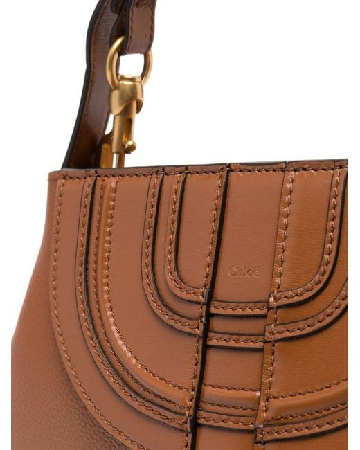Chloé Brown Marcie Leather Shoulder Bag