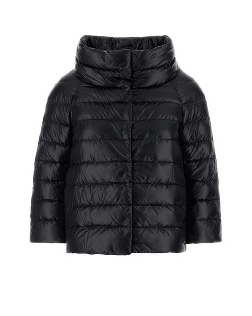 Herno Black Nylon Down Jacket