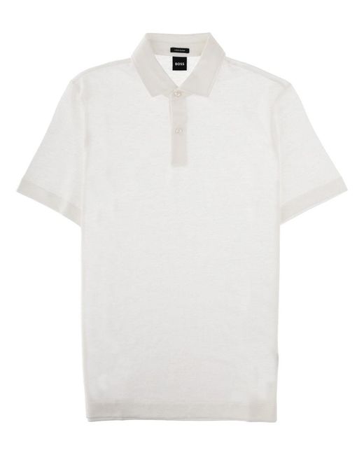 Boss White Polo "H Press"