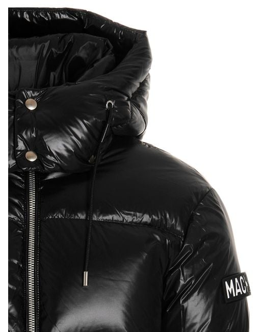 Veste à bas de patch de logo Mackage pour homme en coloris Black