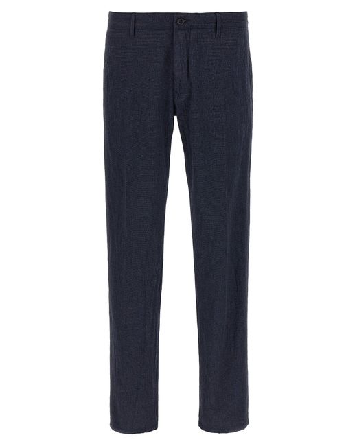 Pantalones de algodón tricochino Incotex de color Blue