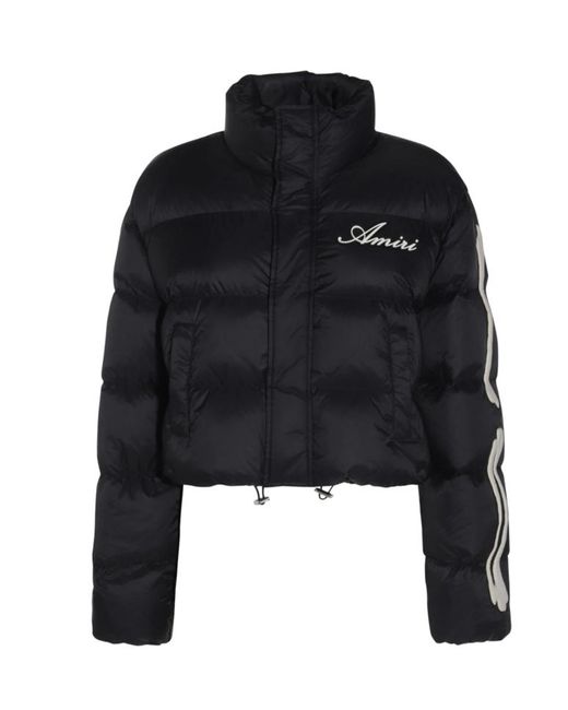 Amiri Bijgesneden Pufferjack in het Black
