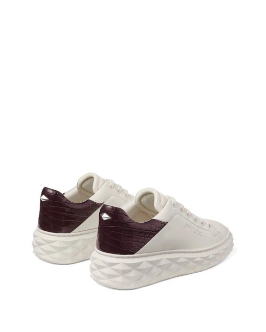 Jimmy Choo White Diamond Maxi Sneakers