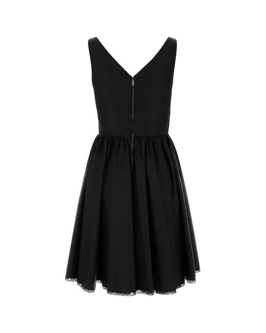 Prada Black Re-nylon Mini Dress
