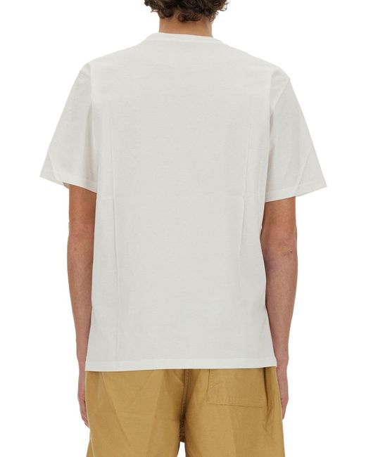 Carhartt White T Shirt With Pocket