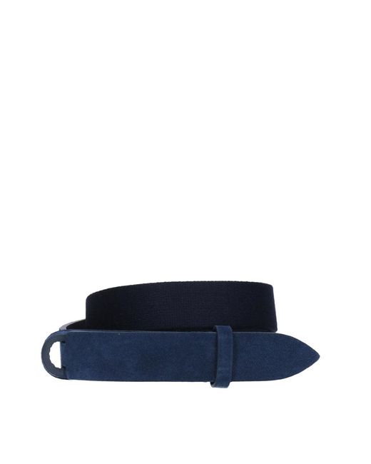ORCIANI NOBUCKLE Blue Belts