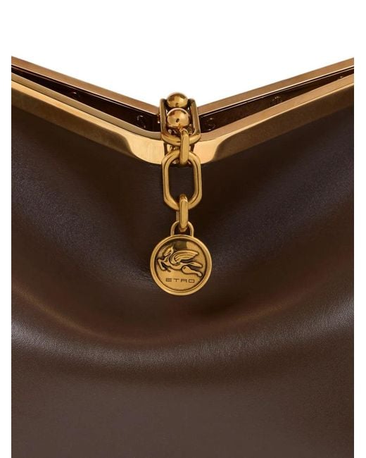 Etro Brown Vela Medium Shoulder Bag
