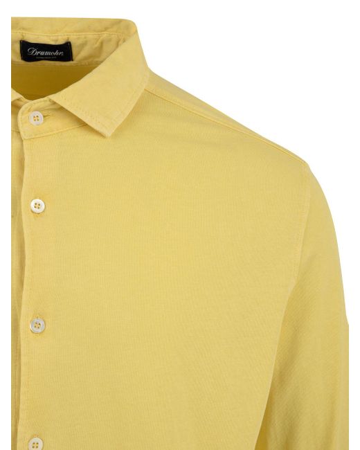 Drumohr Shirts Geel in het Yellow voor heren