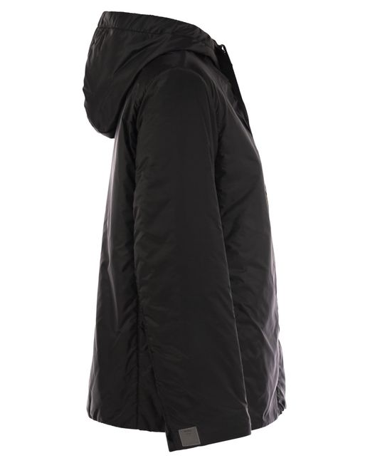 Max Mara Black Greenh Drip Proof Canvas Travel Jacket
