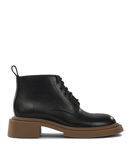 Loewe Black "Combat" Ankle Boots for men