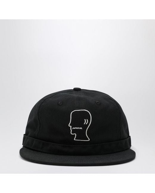 Brain Dead Black Cotton Baseball Cap for men