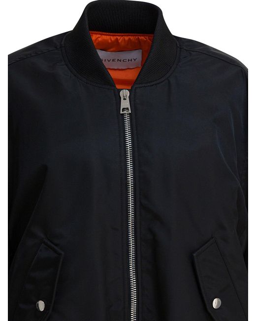 Givenchy Nylon Bomberjack in het Black