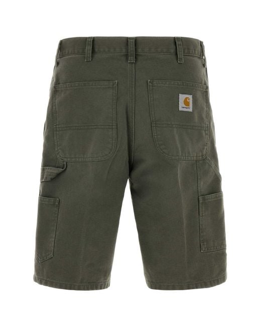 Carhartt Green Solid Shorts for men