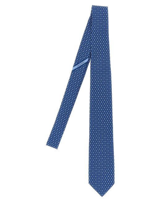 Ferragamo 'Gancini Pois' Print -Krawatte in Blue für Herren