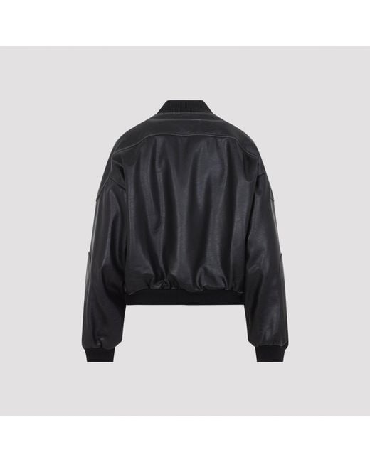 MM6 by Maison Margiela Black Bomber Jacket