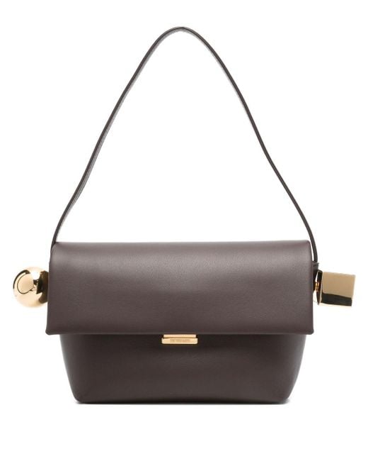 Bolso de hombro Le Rond Carre Jacquemus de color Gray