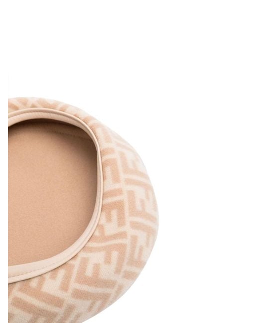 Fendi Natural Reversible Ff Beret