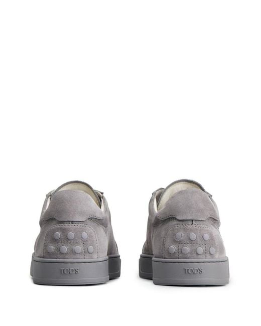 Tod's Gray Leather Sneakers for men