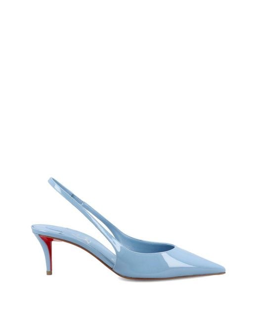 Christian Louboutin Blue Miss Z Patent Leather Pumps