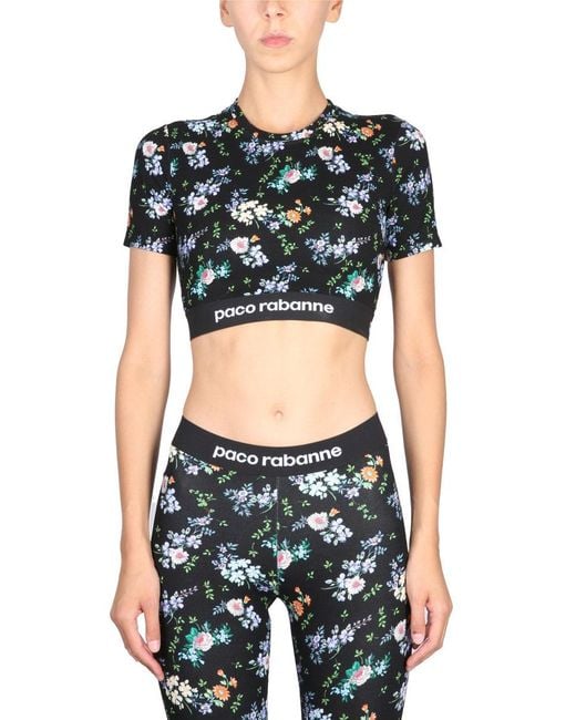 Rabanne Black Top Cropped