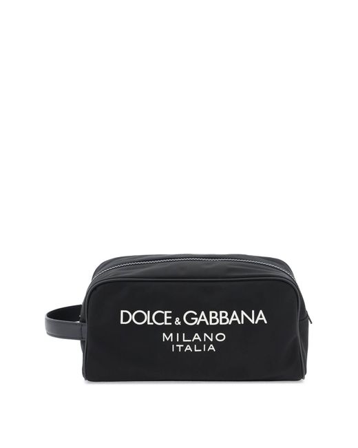 Dolce & Gabbana Rubberized Logo Beauty Case in Black für Herren