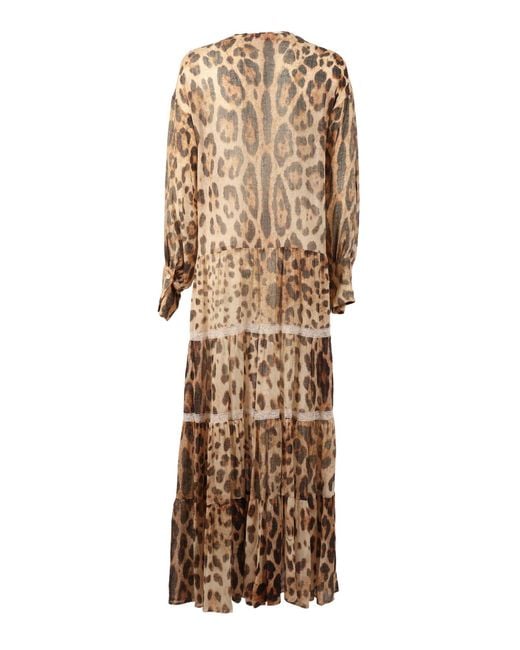Ermanno Scervino Natural Abito Lungo Con Sottoveste