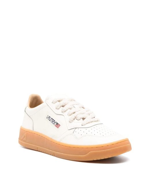 Autry White Medalist Low Soflea/Nab for men