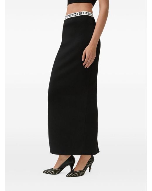 Versace Black Skirt With Back Slit