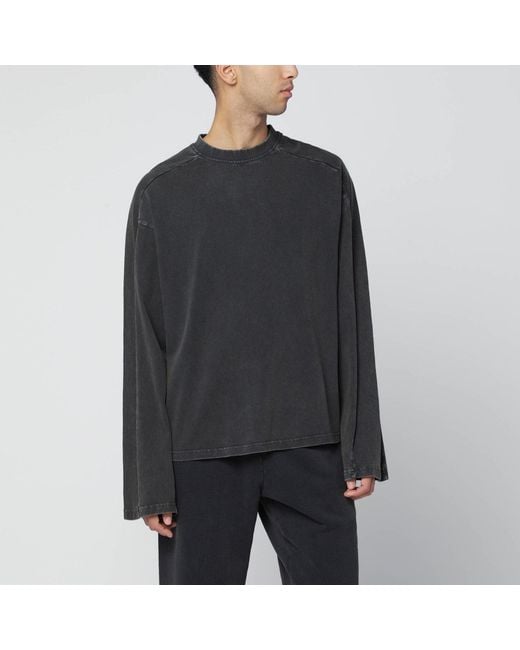 Entire studios Black Washed Long Sleeve Top for men