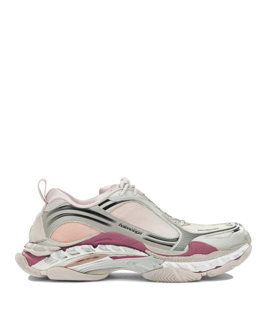 Balenciaga White "Triple S.2" Low-Top Sneakers