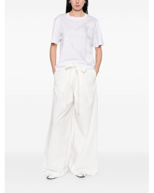 Herno White Cotton T-Shirt