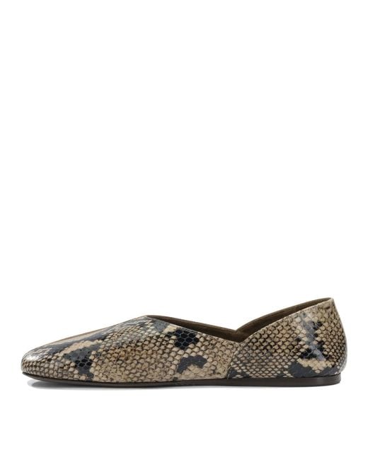Khaite Brown "Jane" Classic Ballet Flats