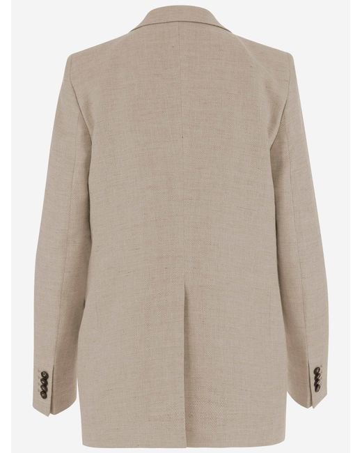 Tagliatore Natural Jacket Jadrianne Linen-Wool