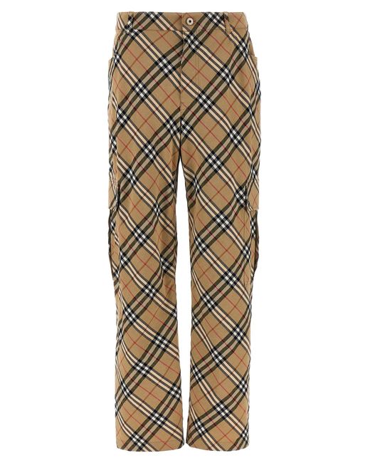 Burberry Hose Mit Cargotaschen in Natural für Herren