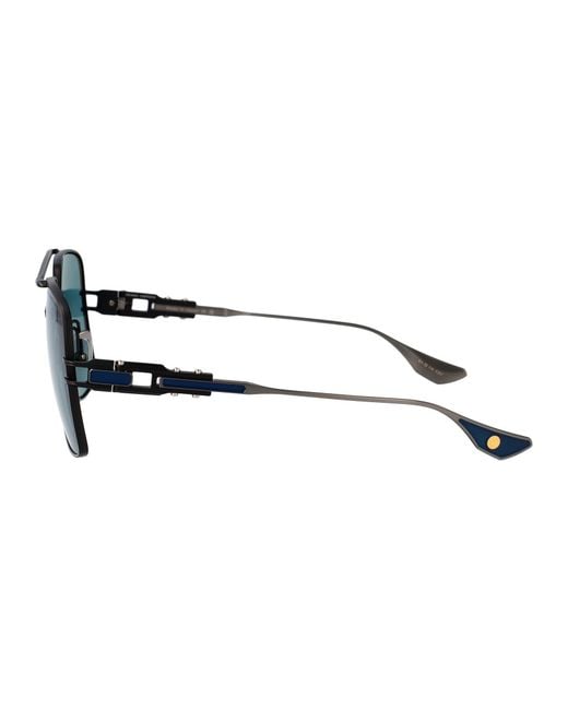 Dita Eyewear Blue Aviator Sunglasses Dts159 A 02 Mbk As
