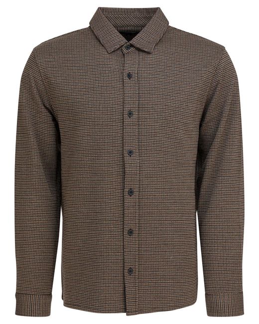 Vince Houndstooth-shirt in het Brown voor heren