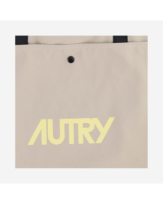 Autry Natural Nylon Jute Bag With Logo for men