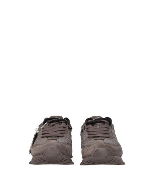 Marc Jacobs Gray Sneakers Donna Pelliccia Grigio