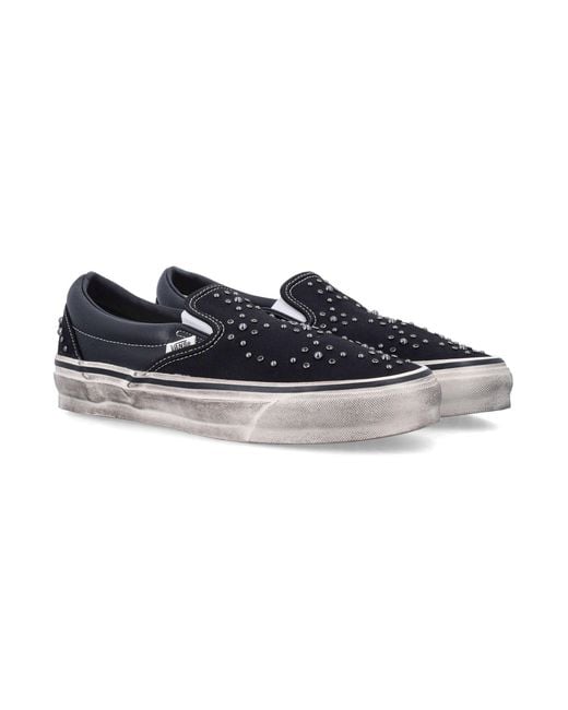 Vans Black Premium Classic Slip-On Canvas Sneakers