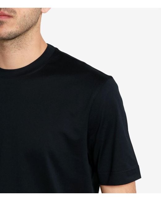 Filippo De Laurentis Black T Shirts And Polos