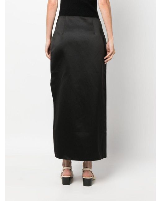 By Malene Birger Black Maxirock Mit Seitlichen Schlitzen